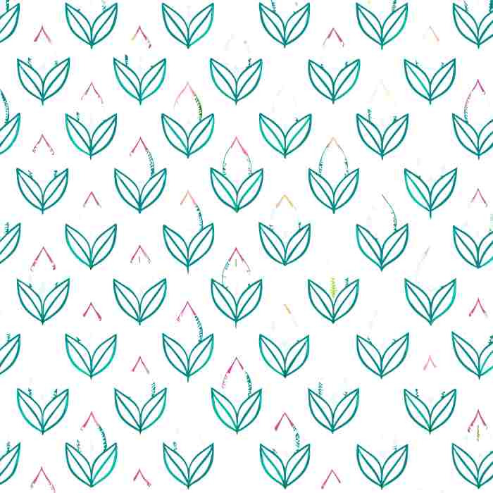 وکتور پترن برگ و گل